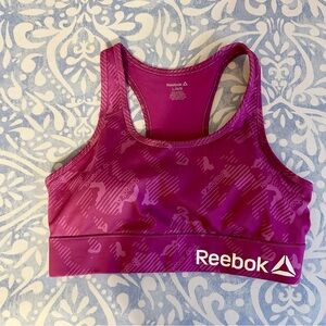 Reebok Women's Vibrant Magenta Sports Bra